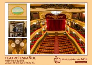 Visita al Teatro Espaol de Azul en vacaciones