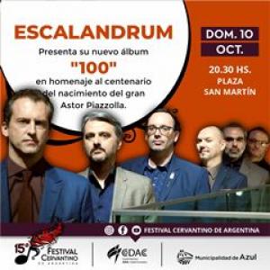XV Festival Cervantino: Escalandrum llega a Azul con clásicos de Piazzolla