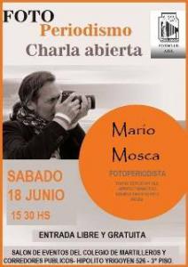 Mario Mosca brindar una charla abierta sobre Foto Periodismo